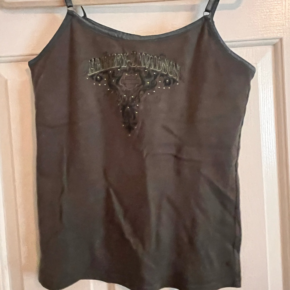 Harley Davidson tank with built in bra L